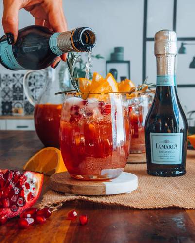 Pomegranate Orange Spritz