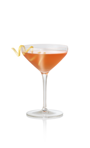 Glass of Bourbon & Bubbles Cocktail