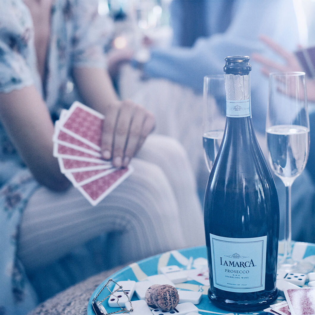 Pouring La Marca Prosecco