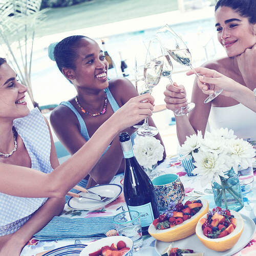 Women Toast with La Marca Prosecco