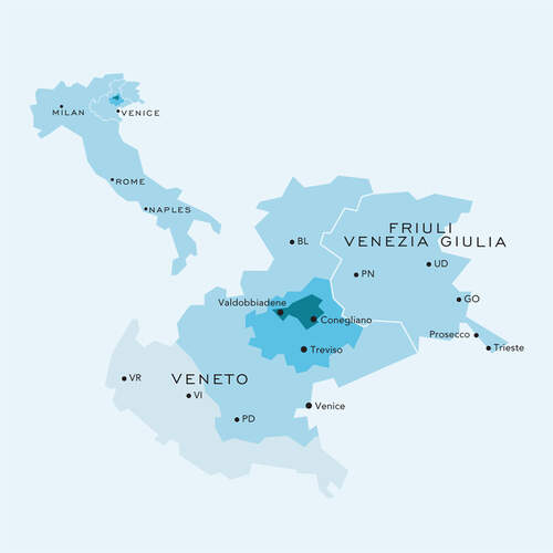 La Marca Prosecco Map